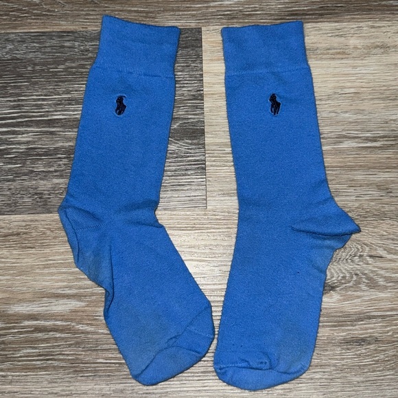 Polo by Ralph Lauren Men’s Blue Dress Socks - Picture 1 of 5